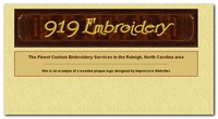 919 Embroidery 2nd logo
